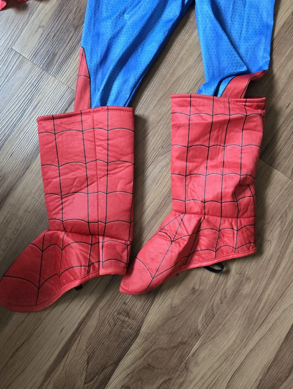 Kids size 5-6 Spiderman Muscle Superhero Costume with Mask & Gloves GUC - Picture 3 of 17